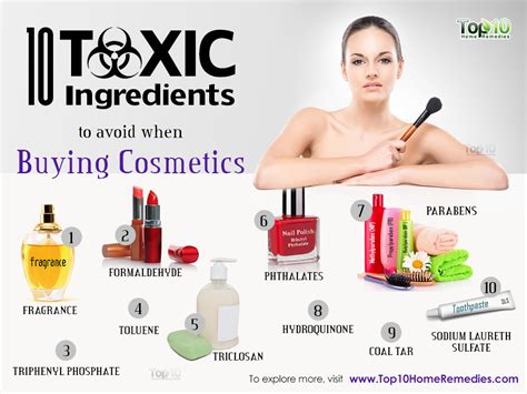 dangerous chemicals used in makeup.